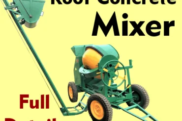 Roof concrete mixer machine
